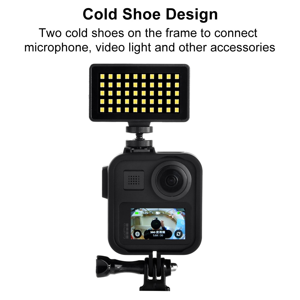Frame Case Voor Gopro Max 360 Screen Protector Gehard Glas Beschermende Lens Film Behuizing Cover Mount Voor Go Pro Max accessoires