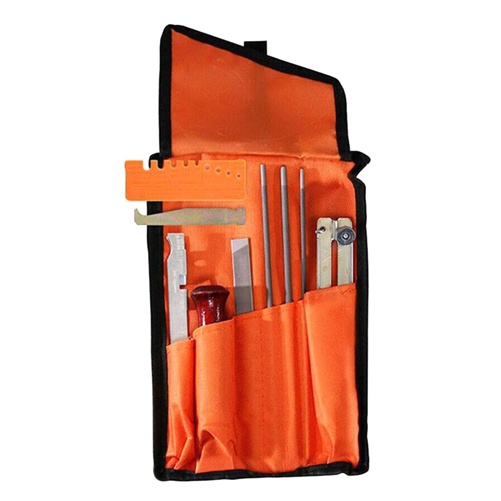 10 Stks/set Kettingzaag Slijpen Bestand Stihl Indienen Kit Keten Scherpen Zag Bestanden Tool