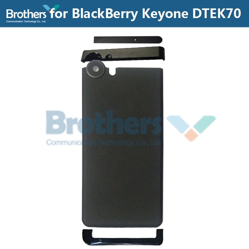 For BlackBerry KEYone DTEK70 DTEK 70 Back Cover Battery Door Housing Flake Top UP Bottom Cover BackCover Phone Replacement: Full Black