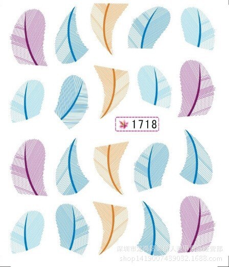 1 pièces plume colorée bricolage Nail Art strass petites perles irrégulières manucure 3D Nail Art décoration dans les accessoires de roue: 6