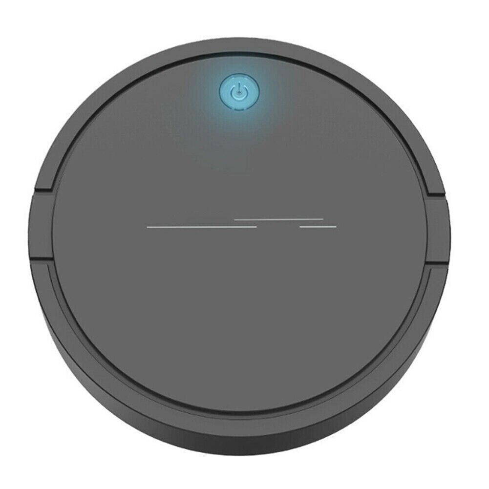 USB Rechargeable Smart Vacuum Cleaner Low Nosie Floor Sweeper Auto Cleaner FPing: Black