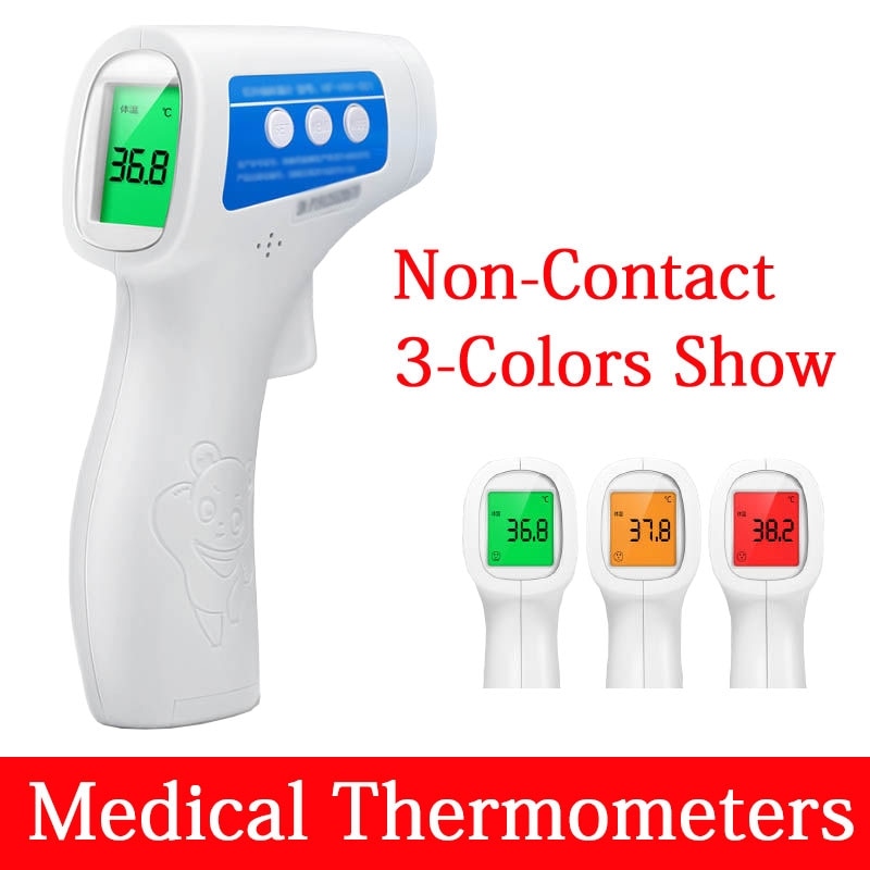 Mutifuction Baby Volwassen Digitale Termometer Infrarood Voorhoofd Thermometer Lichaam Gun Contactloze Temperatuurmeting Apparaat