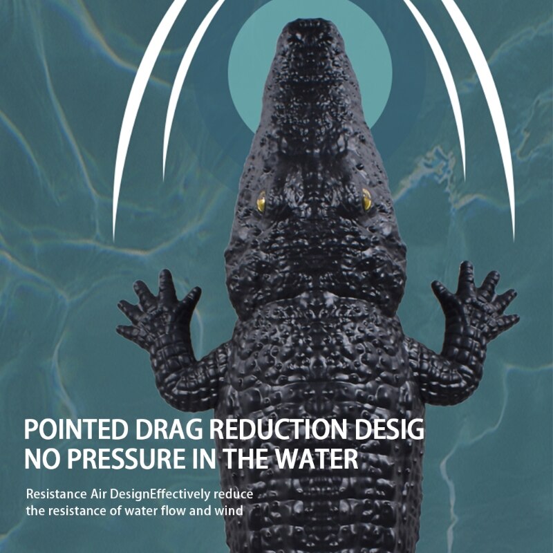 Crocodile Boat Toy Remote Control Toy Simulation Crocodile Floating Alligator