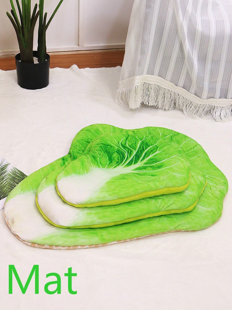 Kreative Pet Kissen Decke Weichen Samt Pizza Ei Lebensmittel Obst Gedruckt Hund Katzen Schlaf Matte Winter Warme Decken Haustiere Produkte: Dish Mat / S