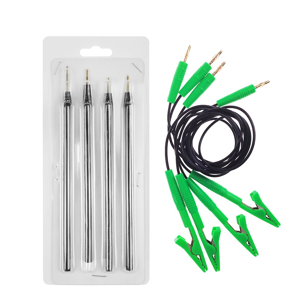 Til ktag kess 4 stk. led bdm frame probe penne med kabel udskiftning bdm frame probe pins til kess ktag ecu programmerer: 4 stk pen grøn kabel