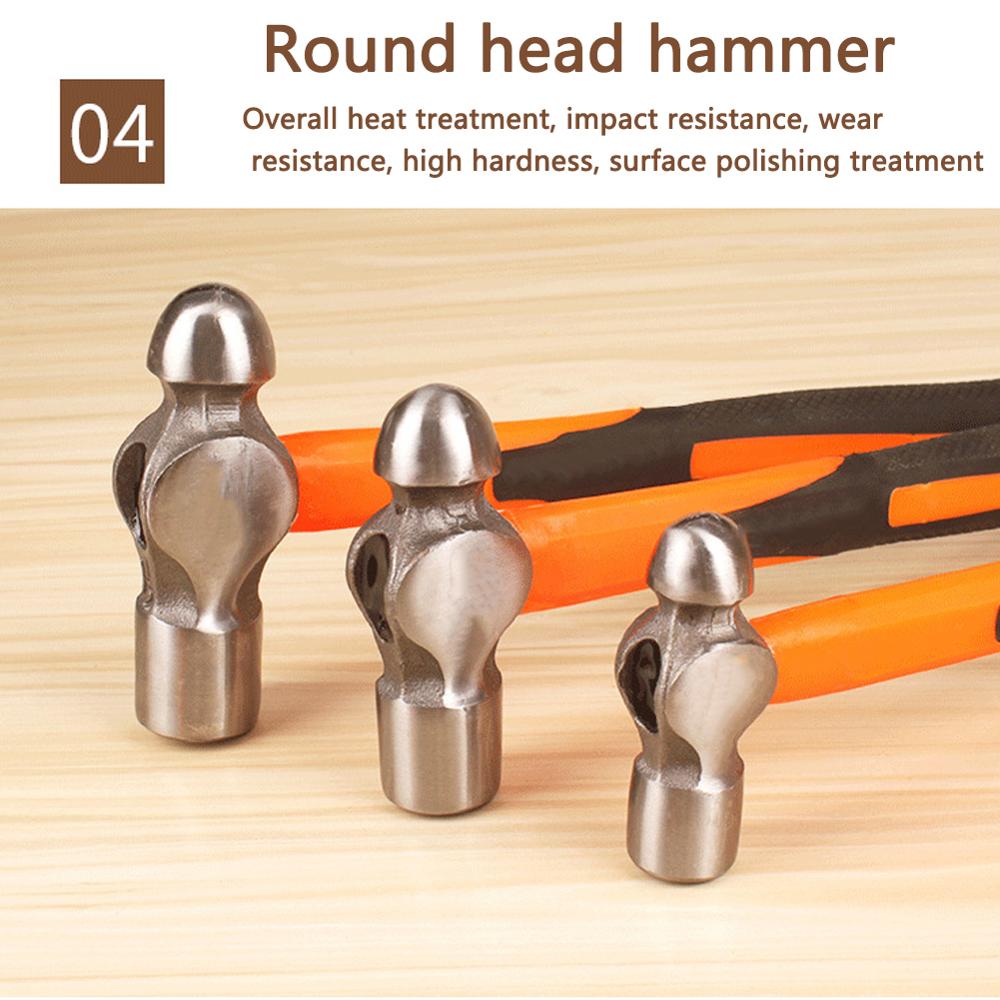 0.5LB-2LB Hammer Multifunctional Woodworking Electronic Tool Hammer Metalworking Ball Pein Hammers