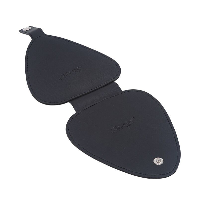 1Pc Plectrums Case Pu Leer Gitaar Peddels Opbergtas Met Sleutelhanger Peddels Pakket Case Gitaar Accessoires