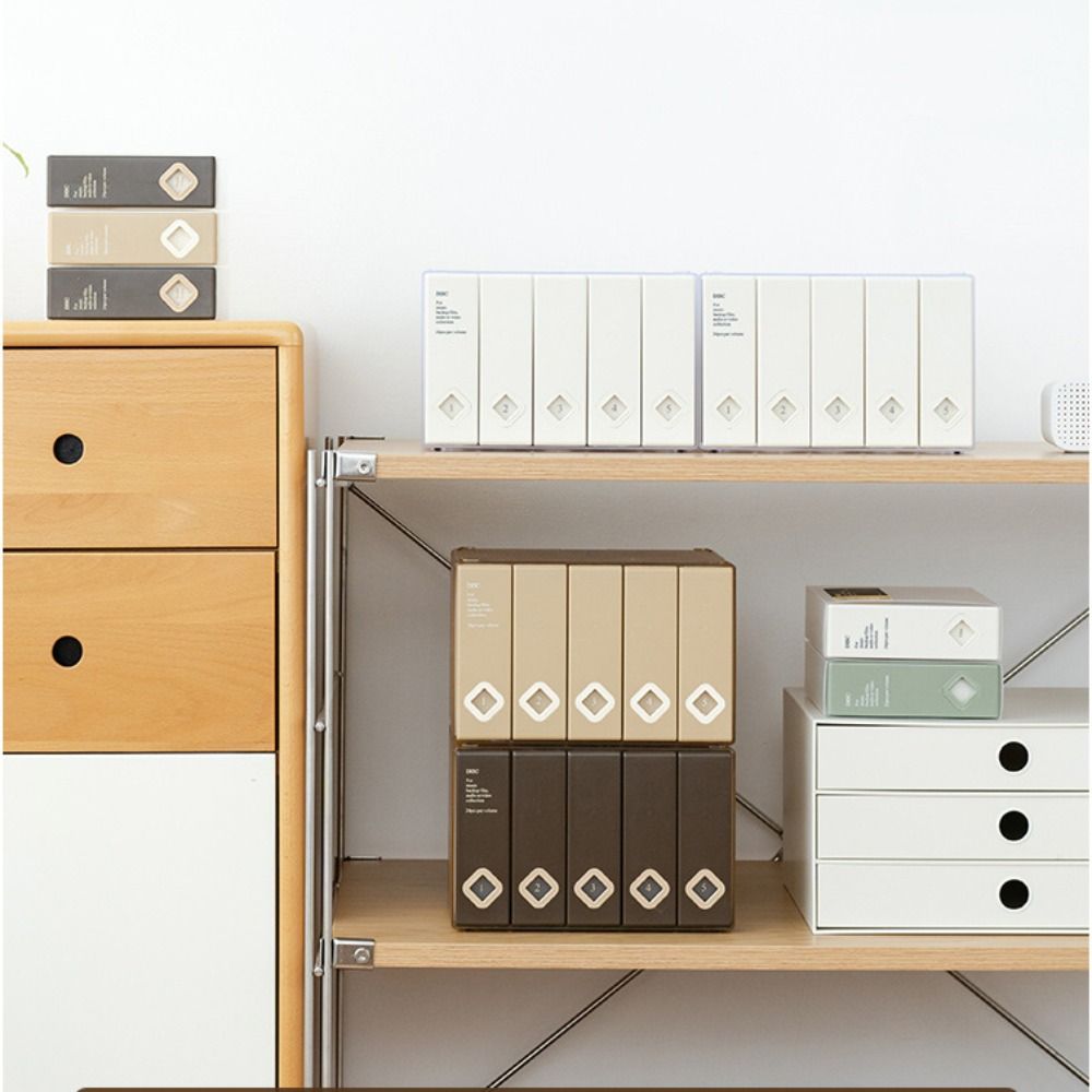 Portable 24 CD Capacity CD Case CD Sleeve Collocation CD Storage Box DVD Wallet DVD Organizer CD Disc Package Bedroom Office