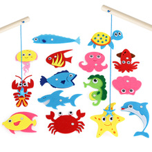 Recién llegado, 15 estilos de tela de fieltro, pez de mar para guardería, juguetes de enseñanza temprana para niños, conjunto de paquete de artesanías de tela de fieltro DIY