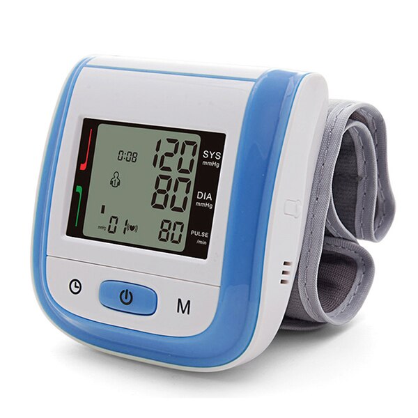 Pols Gezondheidszorg Tensiometro Digitale Bloeddruk Heart Monitor Tonometer Automatische Bloeddrukmeter Bp Bloeddrukmeter: Blauw