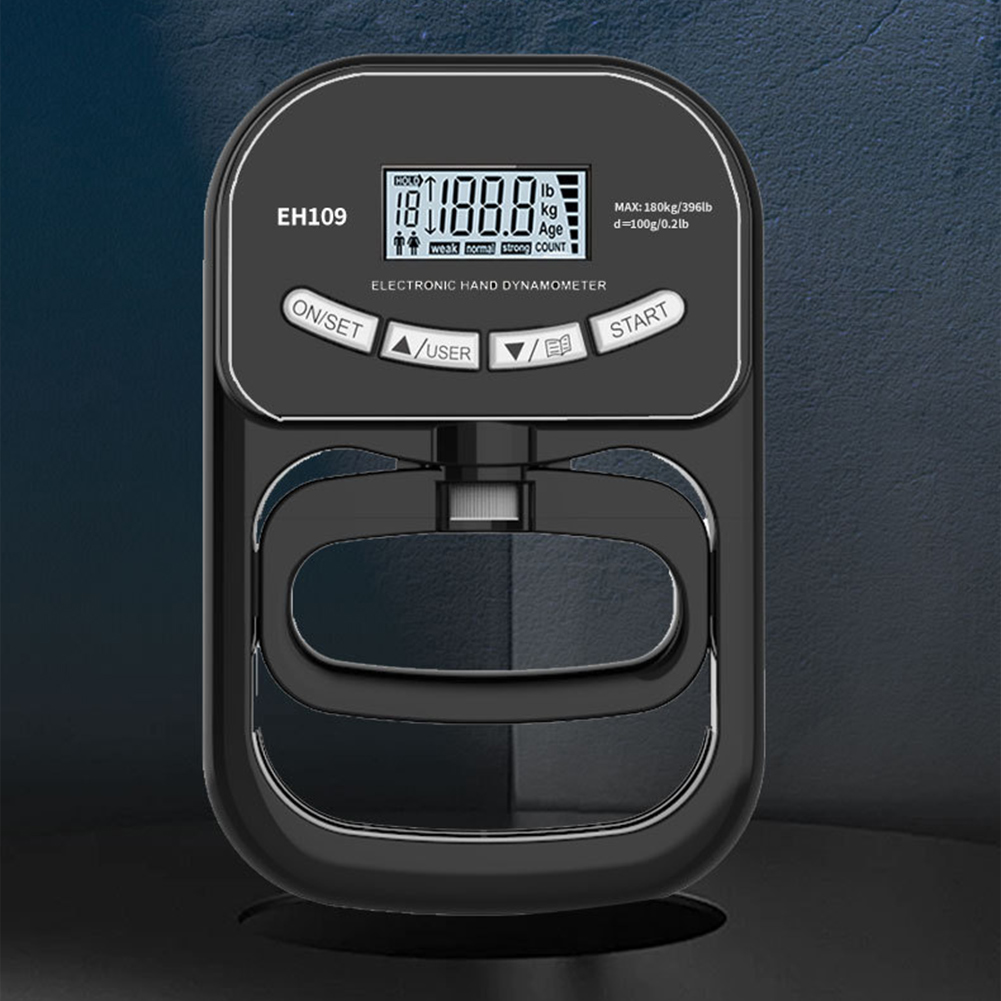 Digital Hand Dynamometer Hand Grip Strength Trainer USB Rechargeable Grip Strengthener Hand Exerciser Meter for Home School Use