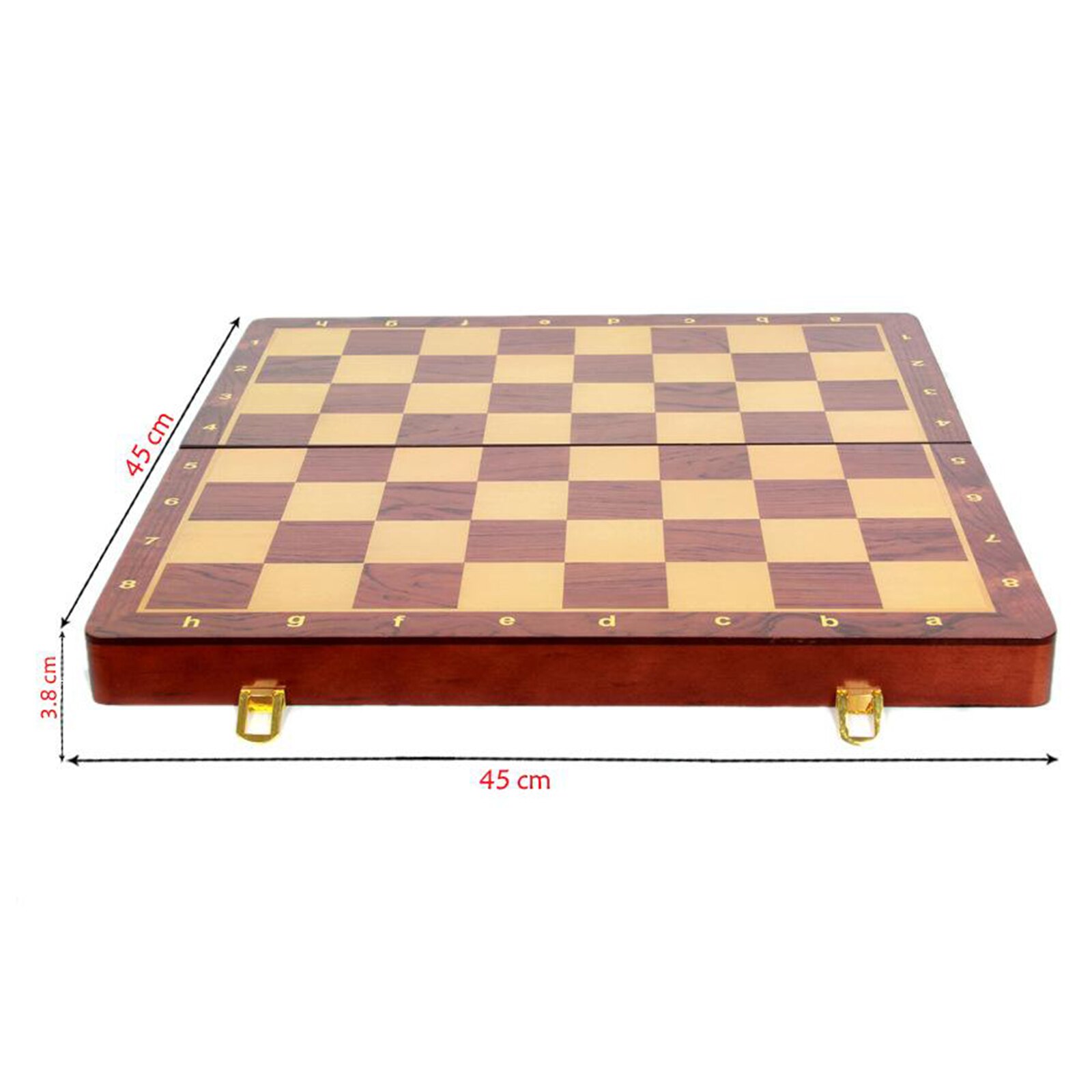 45X45Cm Standaard Game Classic Houten Schaakspel Opvouwbare Board Grote