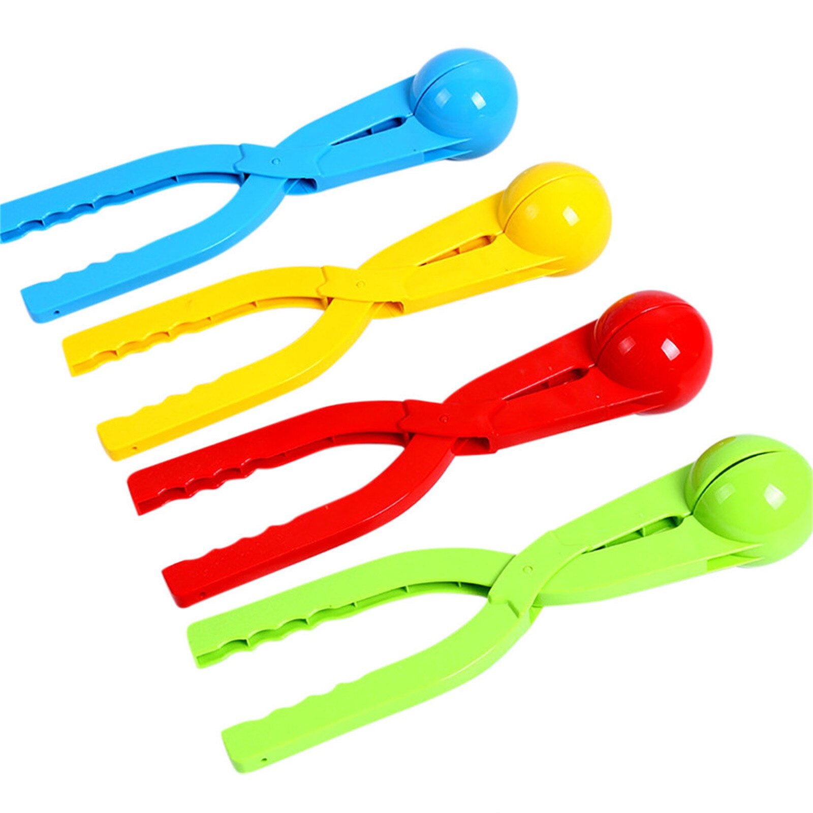 Hart Sneeuwbal Maker Winter Plastic Sneeuwbal Maker Clip Tang Kids Outdoor Mold Speelgoed Handgereedschap