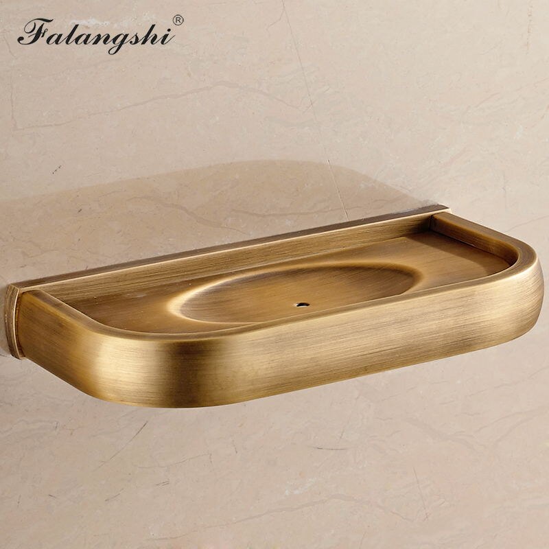 Bathroom Soap Dish Storage Holder Wall Mounted Antique Brass Soap Holder Box Soap Basket Bathroom Accessories WB8301: Antique