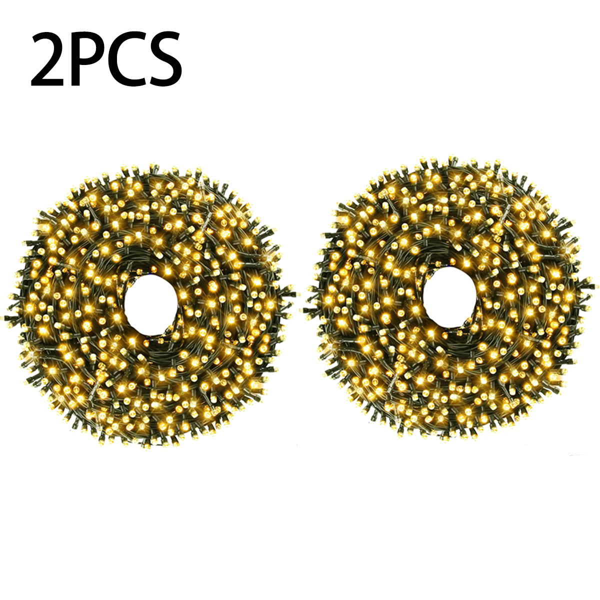 1/2/3 Uds. Guirnalda de luces LED 10M/20M/30M adorno de Hada de árbol de Navidad para exteriores 220V enchufe europeo/110V enchufe estadounidense, lámpara de decoración de CW/WW/RGB: Rojo / 0,5 W / Enchufe estadounidense
