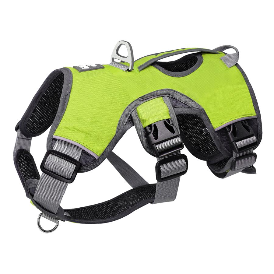 Hond Harnas Voor Honden Vest Sterke Reflecterende Harnas Service Hond Levert Accessoires Gewatteerde Verstelbare Veiligheid Vehicular Lood: green / L  69-81cm chest