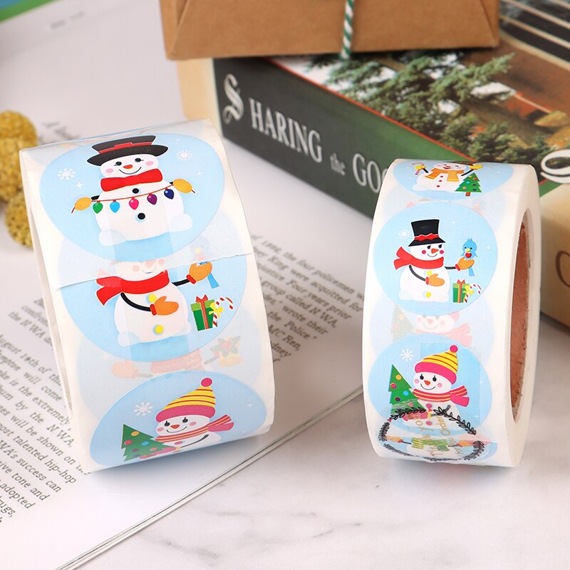500Pcs Christmas Thank You Stickers Envelope Cards Seal Label Scrapbooking kitchen label stickers for jar