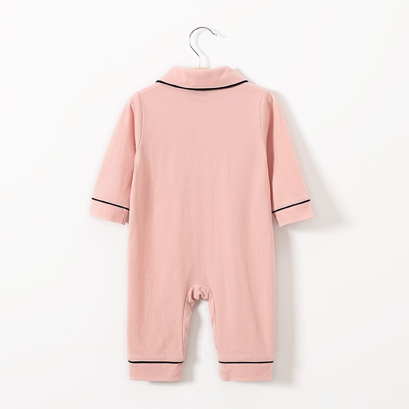 Baby & Kinderen Baby Unisex Herfst Pyjama, revers Lange Mouwen Button Open Een Stuk Nachtjapon Voor Peuter Meisjes, Jongens