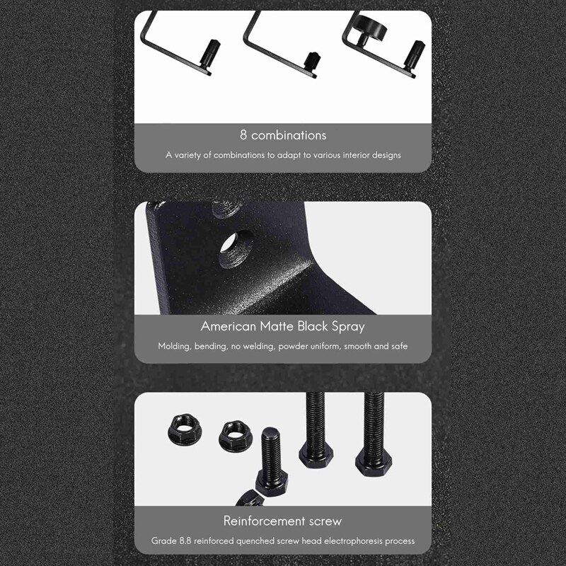 2PCS Adjustable Floor Rails Sliding Door Floor Roller Rails, 8 Possible Variations for All Sliding Garage Doors