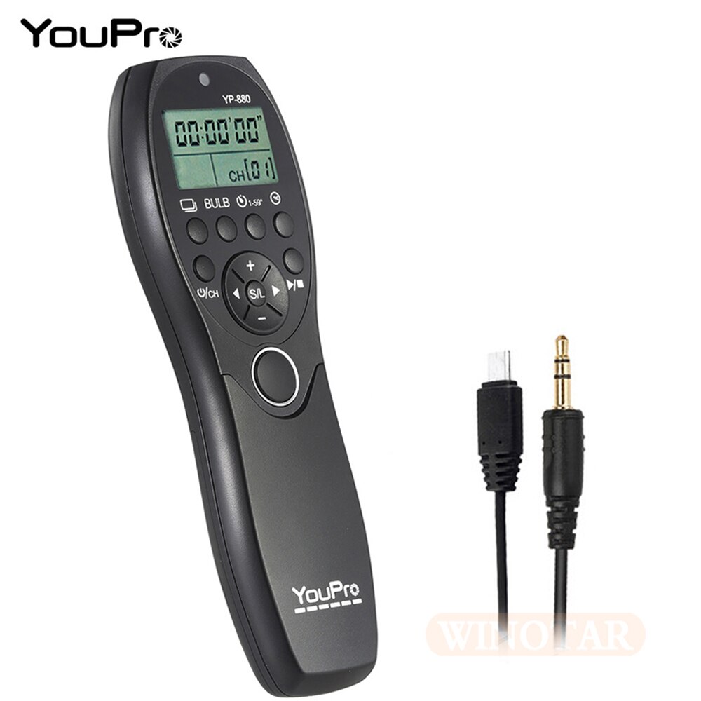 YouPro – appareil photo filaire YP-880 S2, obturateur, minuterie, télécommande, écran LCD, pour Sony A58 NEX-3NL A7 A7R A3000 A5000 A6000