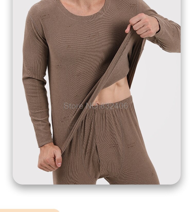 Men Thermal Underwear Sets Warm Long Johns Autumn Winter Thermal Underwear For Men Thick Thermal Clothing Suit Thermal Underwear