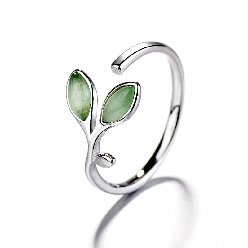 Groen Laat Ringen Voor Vrouwen Bohemian Vintage Open Verstelbare Creatieve Ring Anniversary Sieraden Accessoires: B Silver