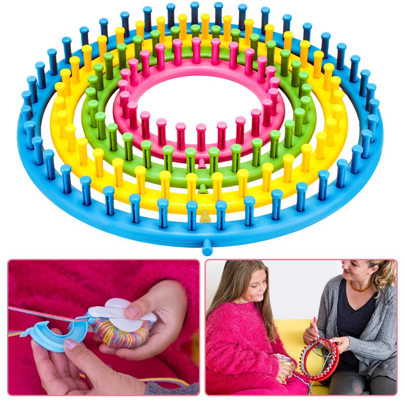 Weaving Loom Knitting Loom Flower Daisy Knit Pattern Maker Wool Yarn Needle Loom Knitting Tools