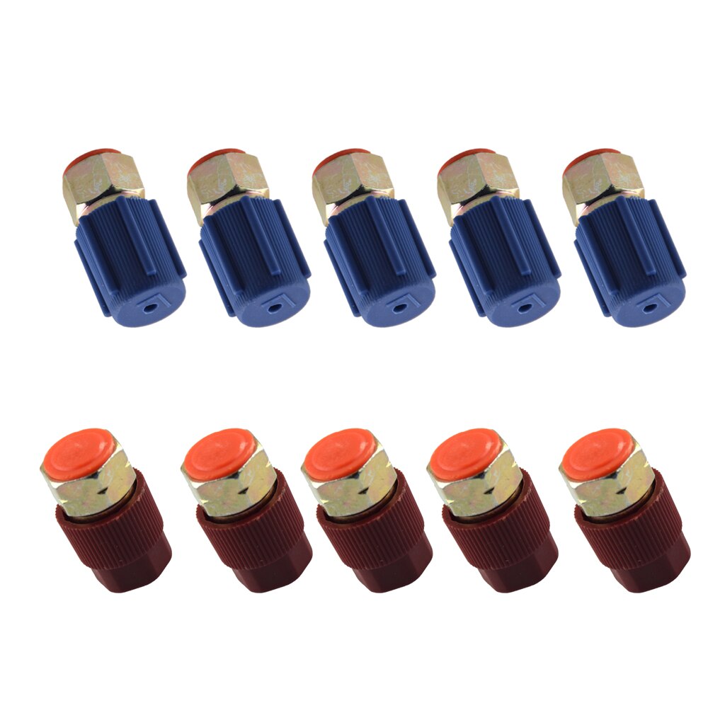 10 Pcs AC Charging High Low Adapter Retrofit R12 To R134a Quick Disconnect
