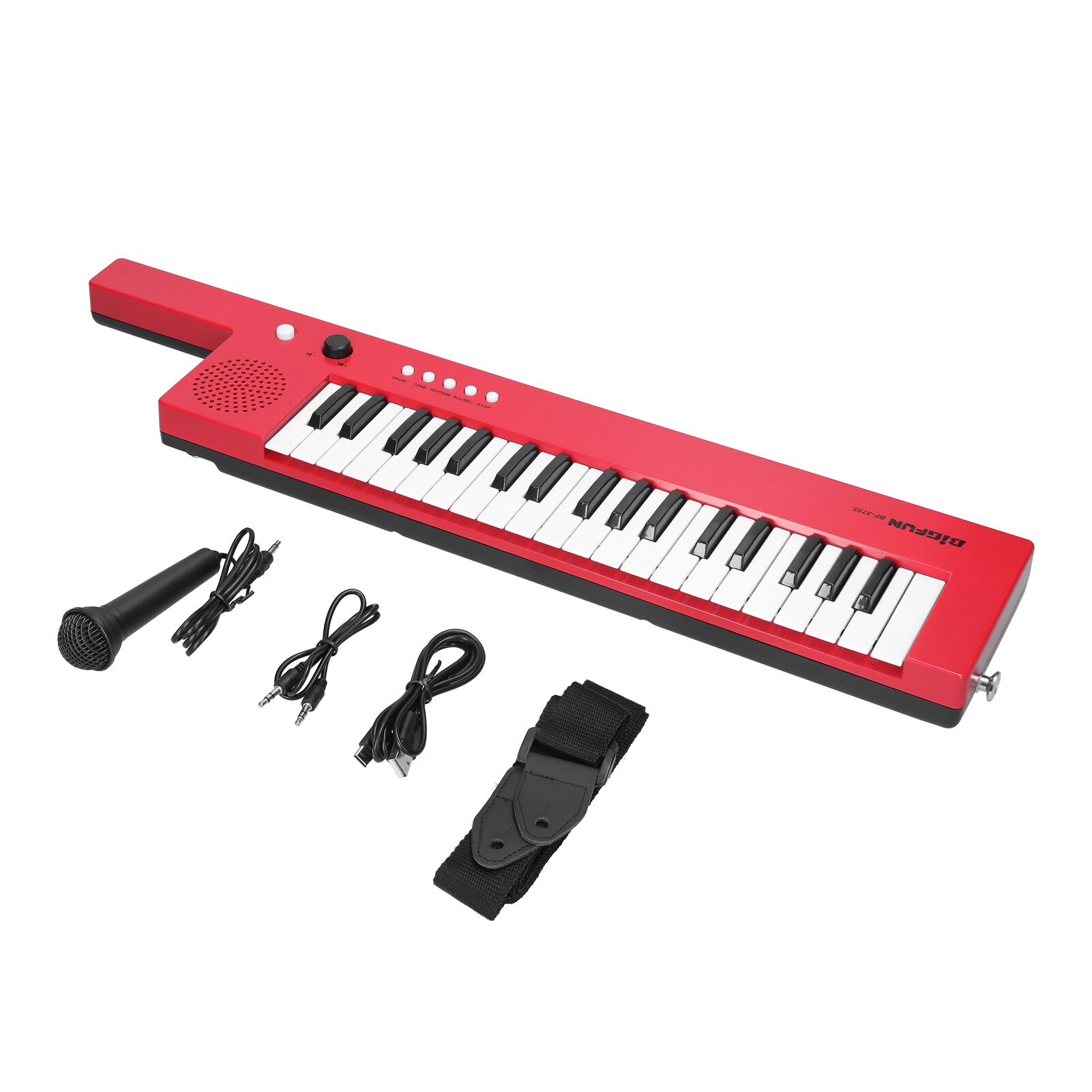 Clavier d&#39;orgue électronique Rechargeable de Type C, 37 touches, pour Piano, guitare et Microphone, d&#39;éveil Musical