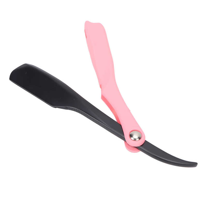 Maquinilla de afeitar Vintage plegable para hombre, navaja clásica de borde recto, aerodinámico plegable ligero para salón de belleza