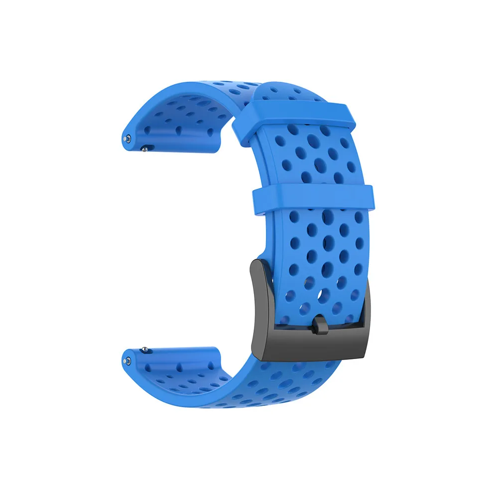 Silikon-Armband für Suunto Spartan Sport Wrist HR für Suunto 9/9 Baro/Suunto7/D5 Uhr 24 mm Ersatzarmband: GREEN BLUE