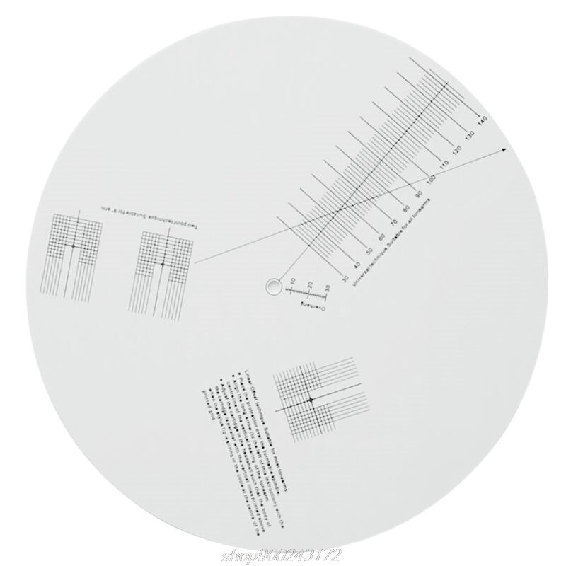 Anti-Sliding Lp Vinyl Record Pickup Kalibratie Plaat Afstand Gauge Gradenboog Aanpassing Tool RulerTurntableF26 21