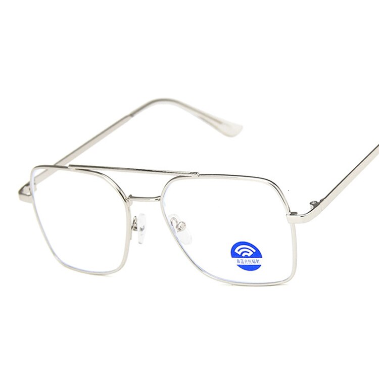 Anti Blue Square Computer Glasses Men Blue Light Coating Gaming Glasses For Computer Protection Eye Retro Spectacles Women