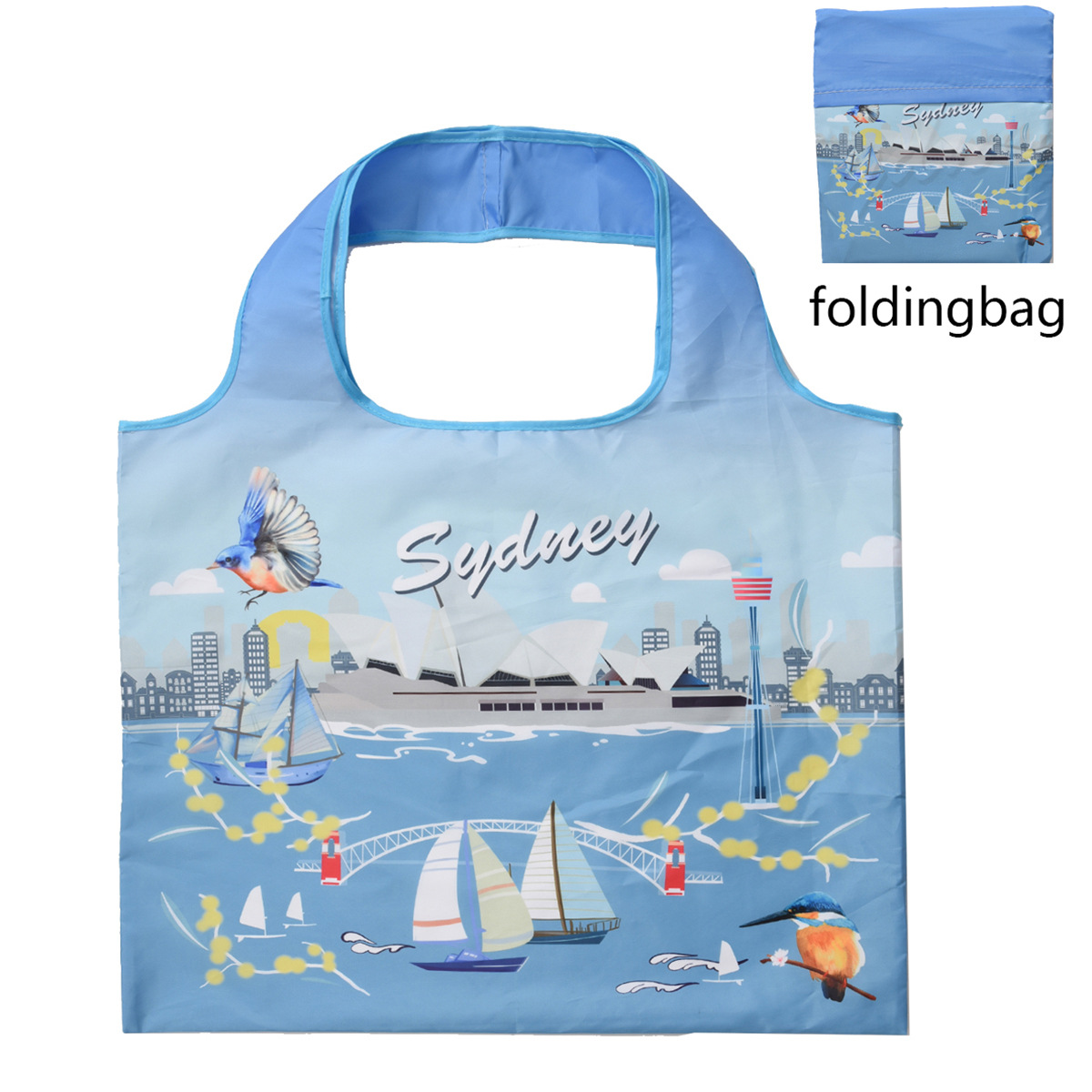 Van Gogh Hand Painted Oil Painting Shopping Bag Famous Painting Pattern Storage Bag Portable Foldable Travel Bag One Shoulder: GRAY