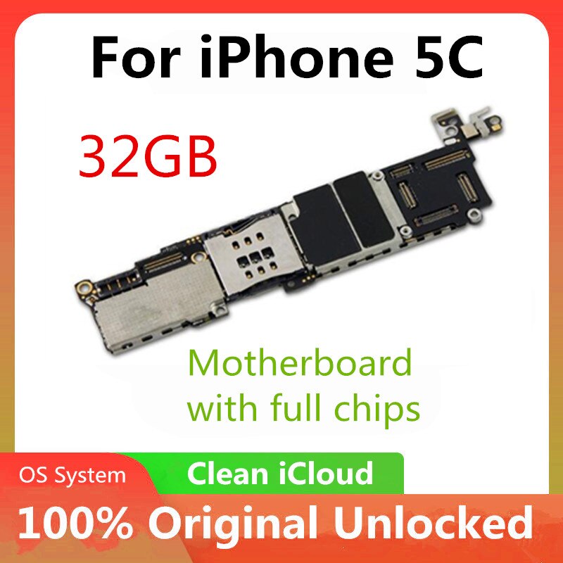 Originele Moederbord Voor Iphone 5 / 5C/5S/Se Unlocked Moederbord Cloud Schoon Moederbord Logic Board Met os Systeem Goede: 5C 32gb