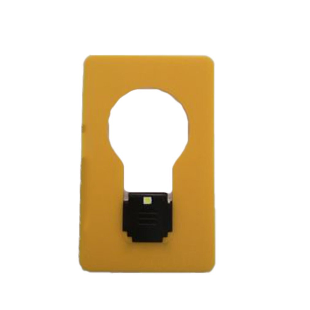 Practical Portable Pocket Led Card Light Lamp Ultra-Thin Small Colorful Night Light Lamps & Lighting