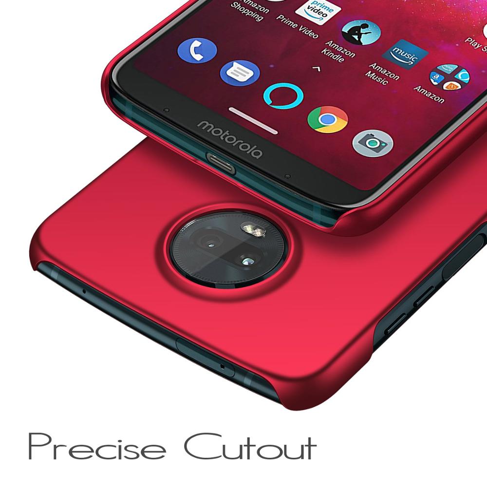 For Motorola Moto Z3 Play Case Luxury Hard PC Slim Coque Matte Skin Protective Back cover cases for Moto z3 play