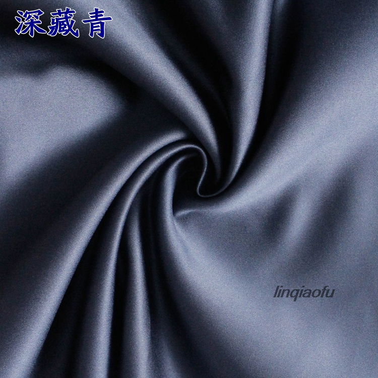 Black and gray thick satin imported wedding satin fabric with thick satin Wedding dress fabric: 2