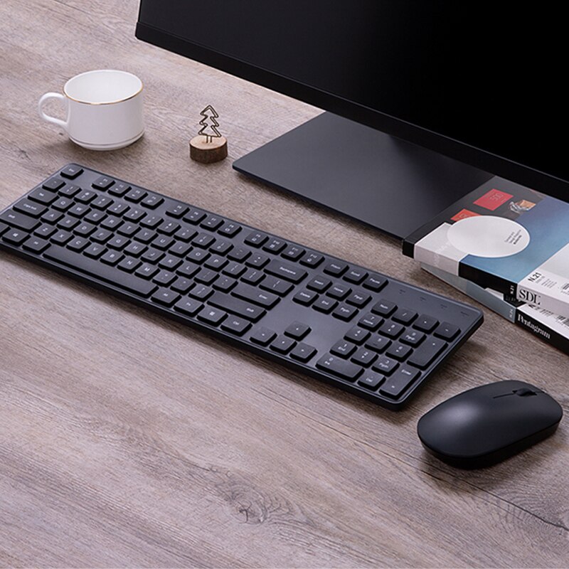 Xiaomi Wireless Keyboard Mouse Set Lightweight Portable Office Notebook USB Computer Gamer Mute 104 Keys Bluetooth Keyboards