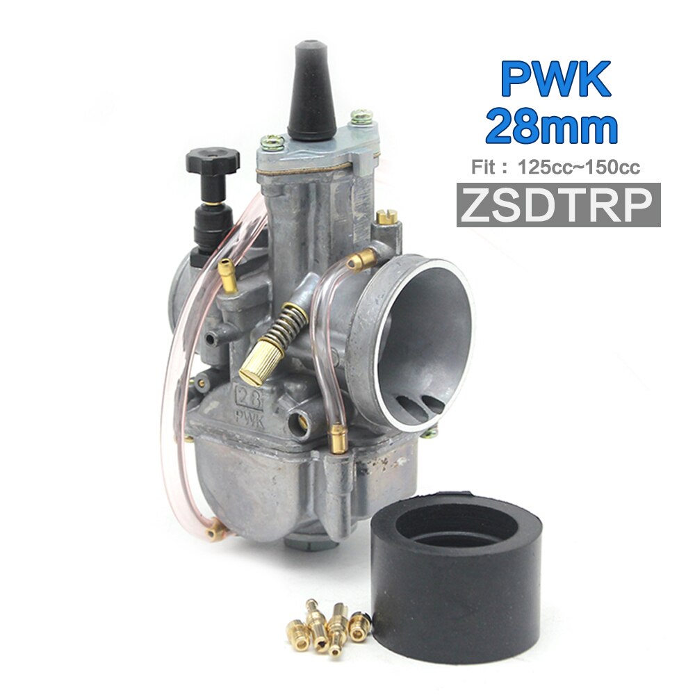 ZSDTRP Motorcycle 4 stroke KOSO ZSDTRP KEIHIN OKO 24 26 28 30 32 34 mm Carburetor With Power Jet Fit Race Scooter ATV UTV: 28mm ZSDTRP
