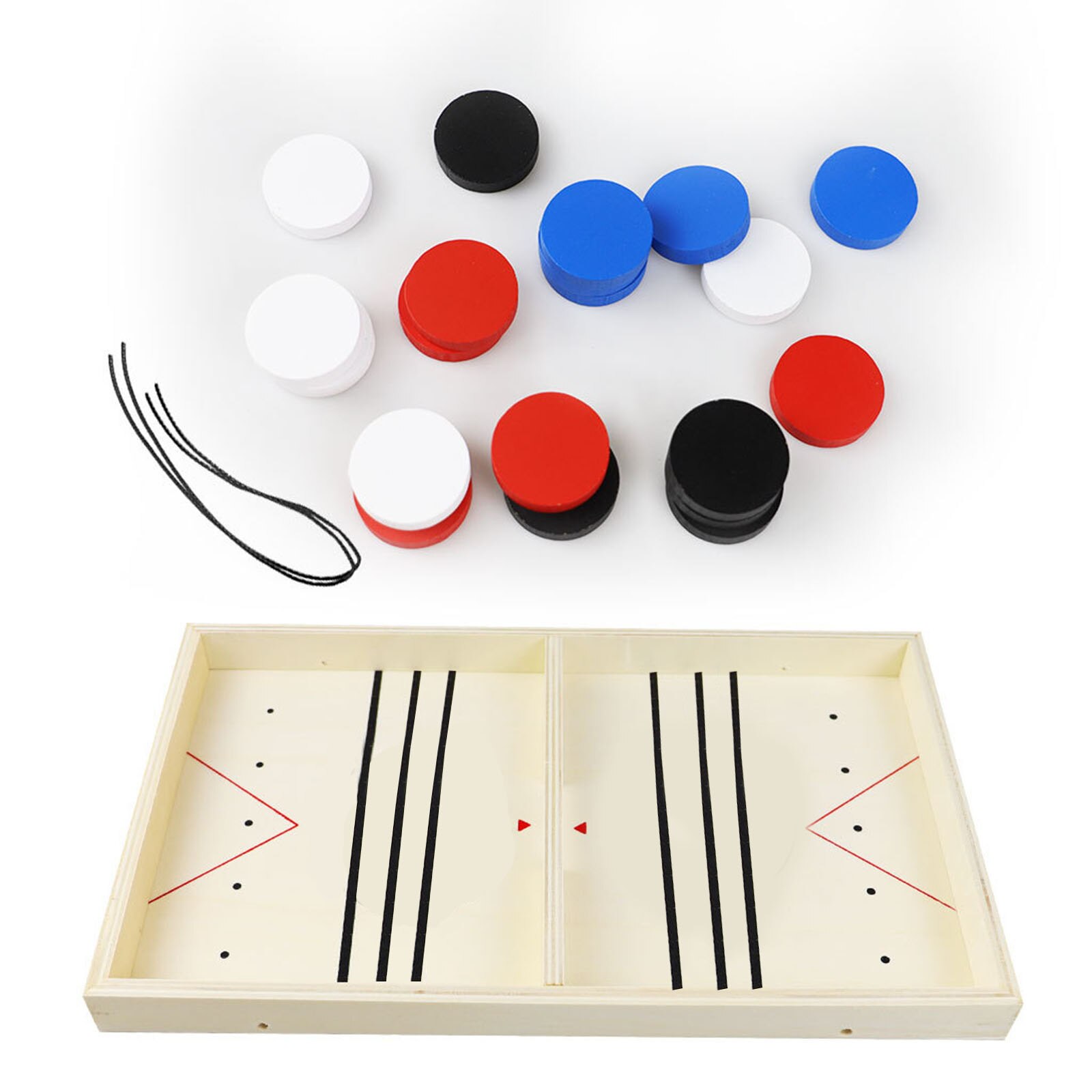 Chess Game Family Hockey Board Toy Table Games Party Entertainment Christmas Desktop Wooden Winner: A2