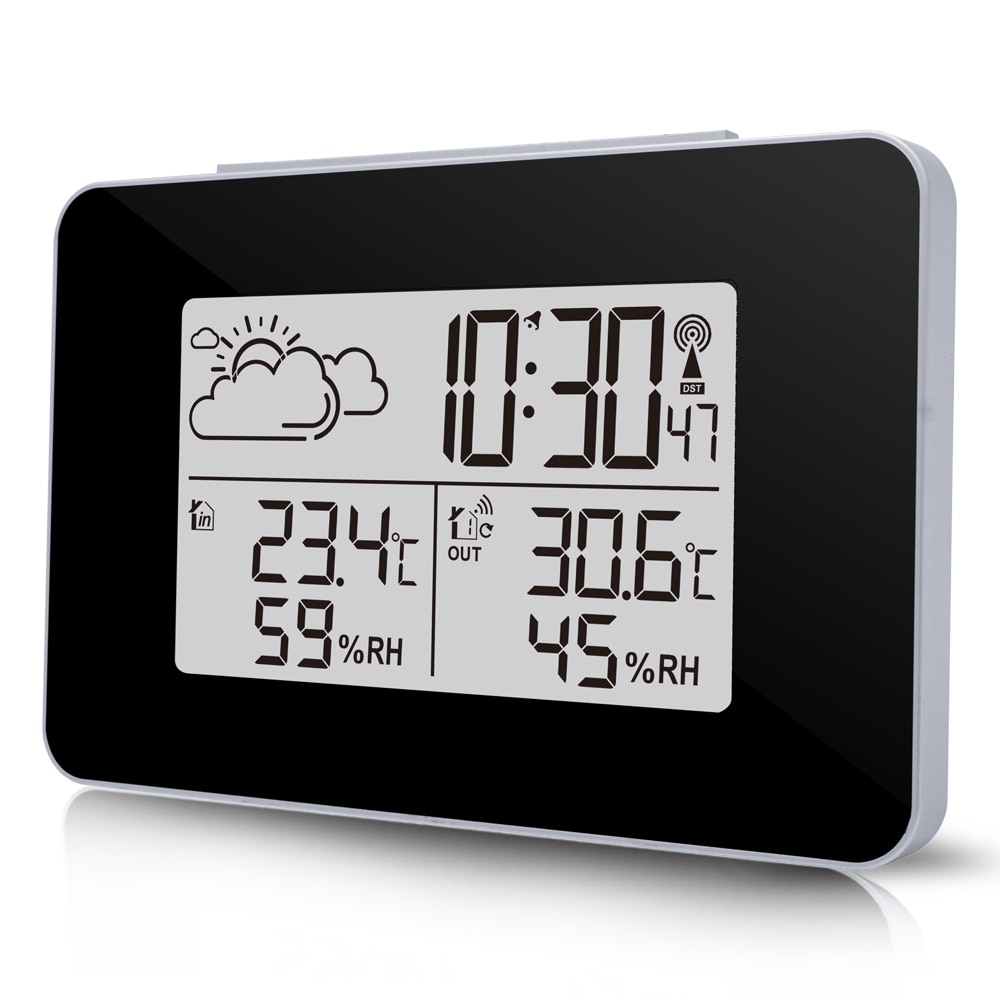 Montre numérique de température et d'humidité, capteur, baromètre, prévisions, Station météo, horloge de Table de bureau électronique, offre spéciale