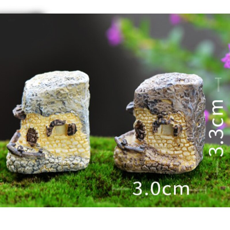 thumbnail: Fahibin Miniatuur Tuinhuisjes Set - 8 Stuks Fairy Garden Accessoires Voor Terrarium En Poppenhuis