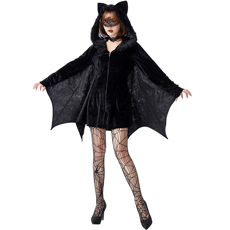 Vampyr flagermus kostume cosplay voksen halloween kostume til kvinder karneval fest tøj