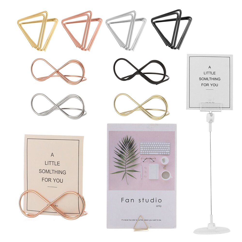 Seat Marker Clips Place Card Table Number Holder Stands Wedding Name Seating Cards Display Stand for Wedding Table Decorations