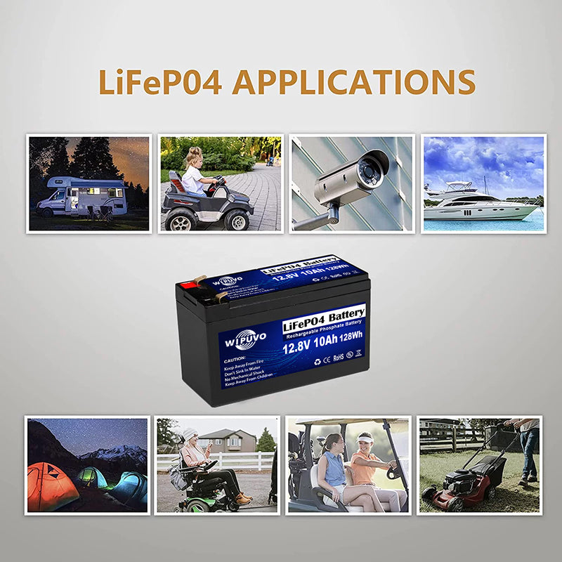 Batería LiFePO4 12V 9Ah 10Ah con batería de litio BMS 12,8V LiFePO4