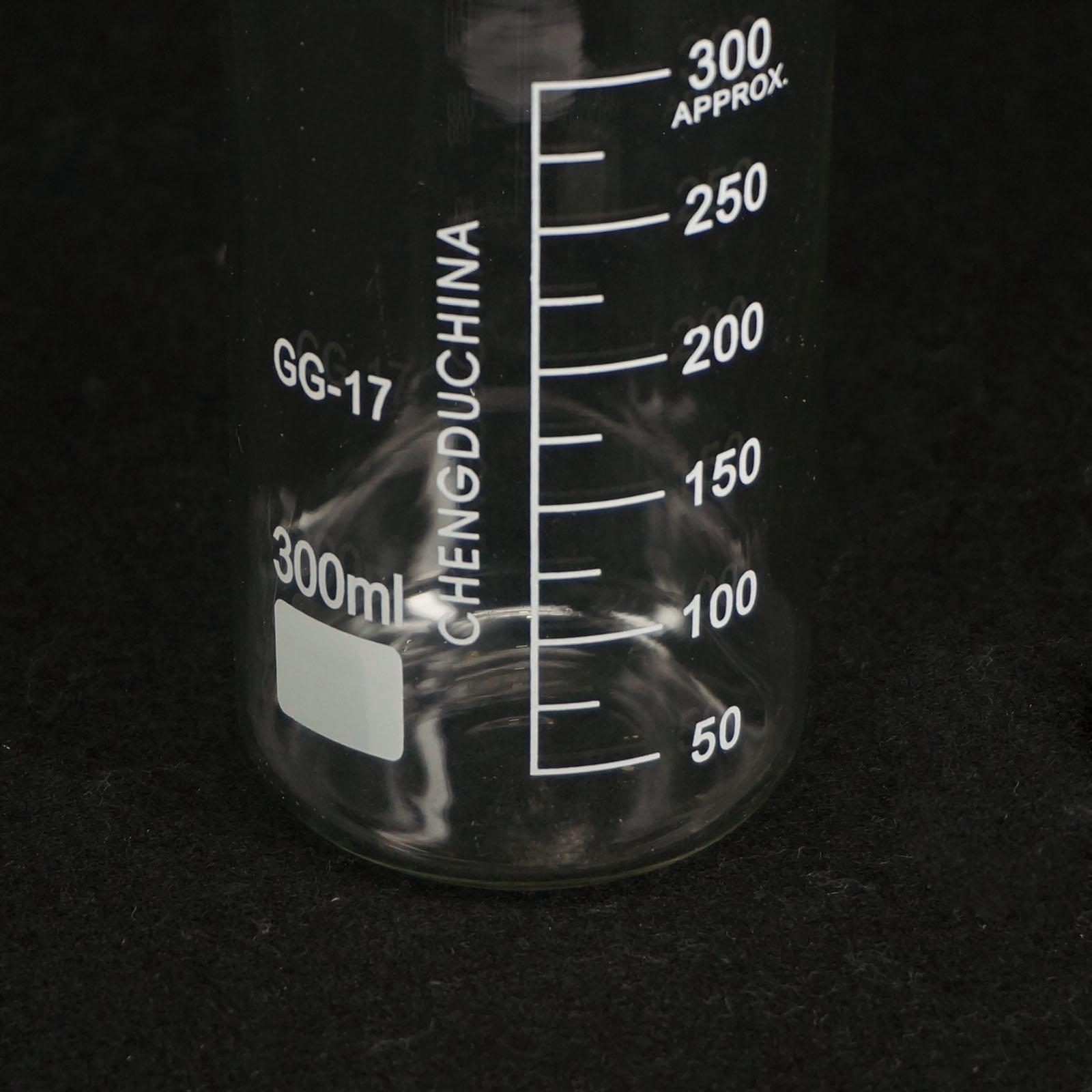 300ML Tall Form Beaker Chemistry Lab GG-17 Borosilicate Glass Thickened