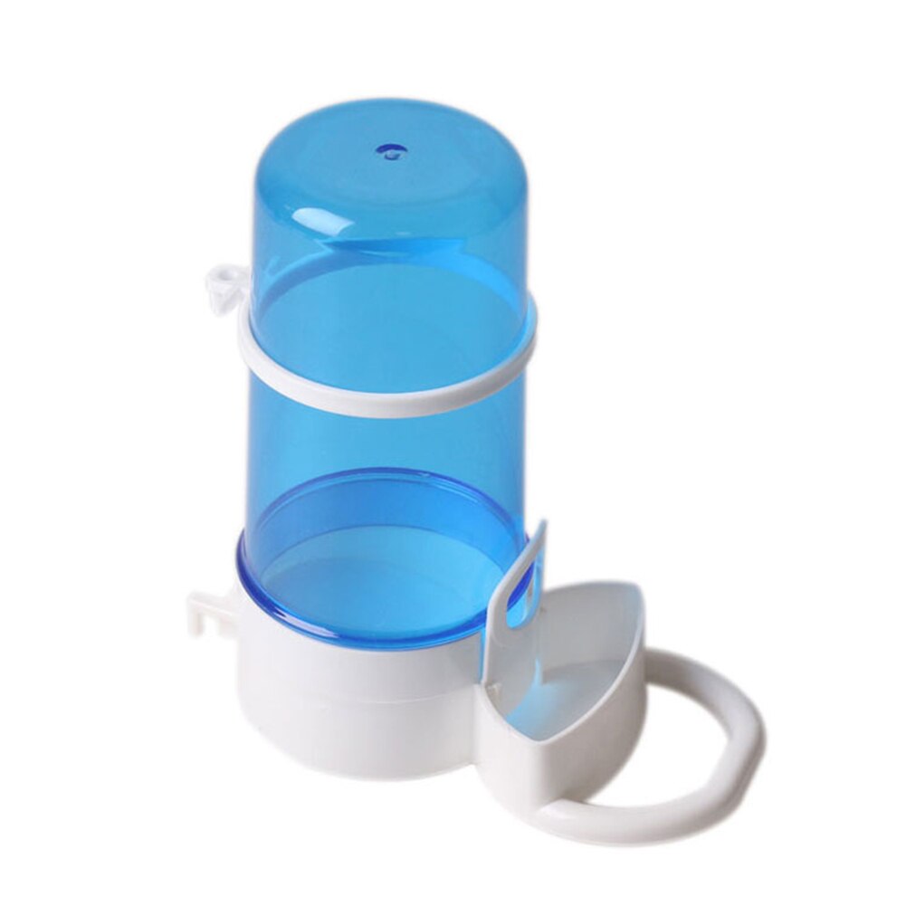 Home Small Pet Rabbit Guinea Pig Hedgehog Squirrel Bird Food Dish Bowl Hamster Mice Feeding Automatic Feeder Dispenser Food Bowl: Blue
