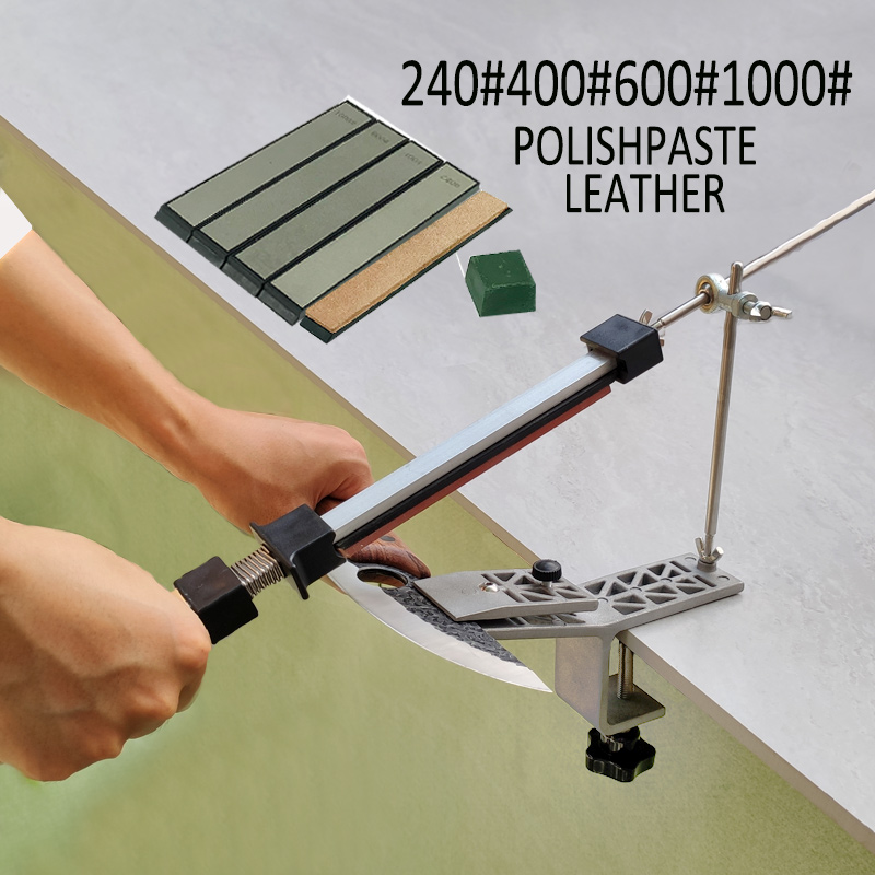 Sharpener Improved Fixed Angle Sharpener Knife Sharpener Sharpening System White Corundum Oil Stone GT: 4jin pigao