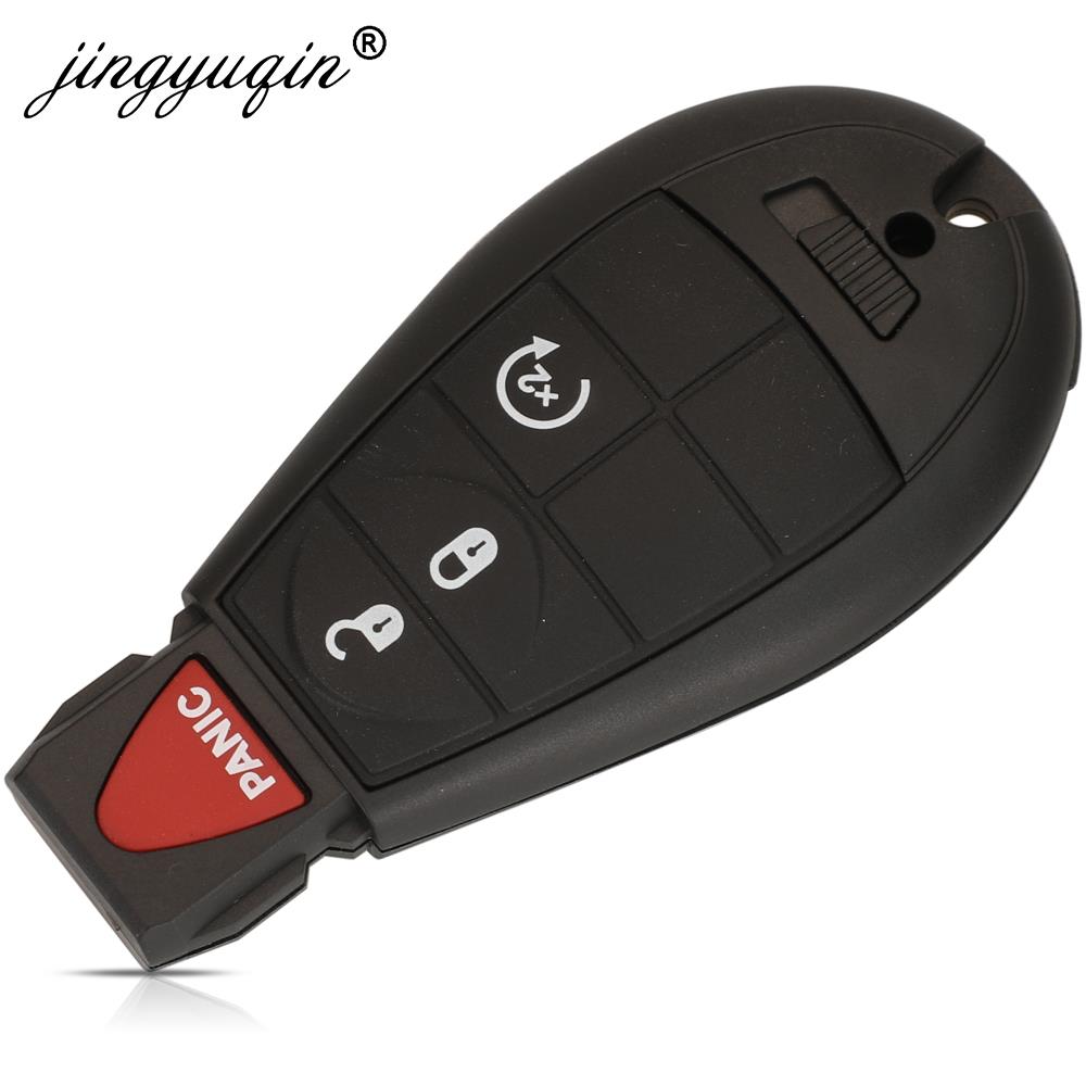jingyuqin GQ4-53T 433MHz 4A Chip Fobik Remote Car Key fob for For Dodge RAM Jeep Cherokee Sport KL Chrysler Town & Country +